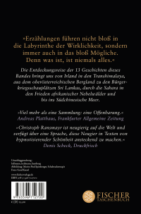 Zusatzmaterial 9783596712700 U4 von Als ich noch unsterblich war: Erzählungen von Christoph Ransmayr