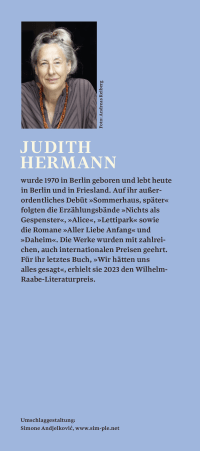 Zusatzmaterial KL 978 3 10 397764 6 hinten von Ich möchte zurückgehen in der Zeit von Judith Hermann