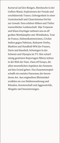 Zusatzmaterial KL 978 3 10 397061 6 vorne von Fans: Von den Höhen und Tiefen sportlicher Leidenschaft von Ilija Trojanow, Klaus Zeyringer