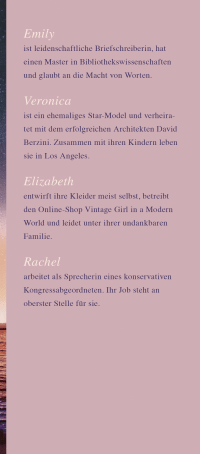 Zusatzmaterial KL 978 3 8105 3085 1 vorne von Vier Frauen und ein See: Roman von Viola Shipman