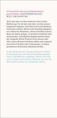 Zusatzmaterial KL 978 3 596 70975 5 vorne von 1913. Die Gesamtausgabe von Florian Illies