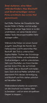 Zusatzmaterial KL 978 3 596 71048 5 hinten von Gegenspieler: Bischoff und Pirlo ermitteln von Arno Strobel, Ingo Bott