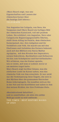 Zusatzmaterial KL 978 3 596 71345 5 vorne von Die Kaiser von Rom: Herrscher über Volk und Reich von Mary Beard
