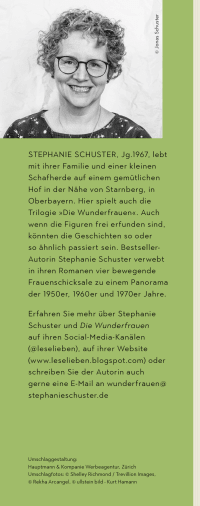 Zusatzmaterial KL 978 3 596 70565 8 hinten von Die Wunderfrauen: Von allem nur das Beste. Wunderfrauen-Bestseller-Serie von Stephanie Schuster
