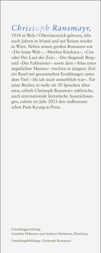 Zusatzmaterial KL 978 3 10 397661 8 hinten von Egal wohin, Baby: Mikroromane von Christoph Ransmayr