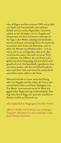 Zusatzmaterial KL 978 3 10 397587 1 vorne von Sex & Rage: Roman von Eve Babitz