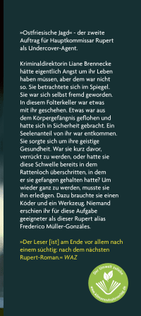 Zusatzmaterial KL 978 3 596 70007 3 vorne von Rupert undercover - Ostfriesische Jagd: Der neue Auftrag. Band 2. Kriminalroman von Klaus-Peter Wolf