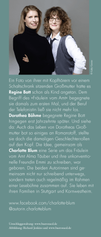 Zusatzmaterial KL 978 3 651 00112 1 hinten von Fräulein vom Amt – Der Tote im Kurhaus: Roman von Charlotte Blum