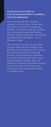 Zusatzmaterial KL 978 3 10 000066 8 vorne von Inside Facebook: Die hässliche Wahrheit von Sheera Frenkel, Cecilia Kang