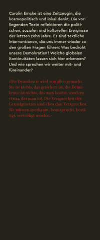 Zusatzmaterial KL 978 3 10 397740 0 vorne von Respekt ist zumutbar: Texte zu unserer Gegenwart  von Carolin Emcke