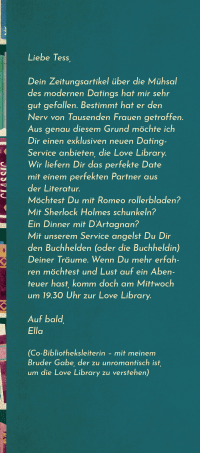 Zusatzmaterial KL 978 3 596 71401 8 vorne von The Love Library: Ein Date mit Mr. Darcy von Sarra Manning