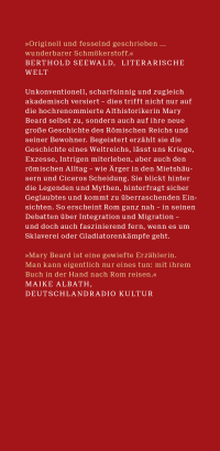 Zusatzmaterial KL 978 3 596 70972 4 vorne von SPQR: Die tausendjährige Geschichte Roms von Mary Beard