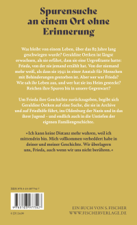 Zusatzmaterial 9783103977547 U4 von Frieda: Die Suche nach meiner vergessenen Urgroßtante von Geraldine Oetken