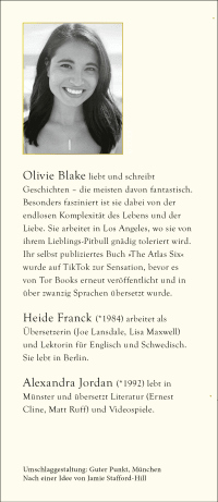 Zusatzmaterial KL 978 3 596 70765 2 hinten von The Atlas Paradox: Schicksal ist eine Entscheidung von Olivie Blake