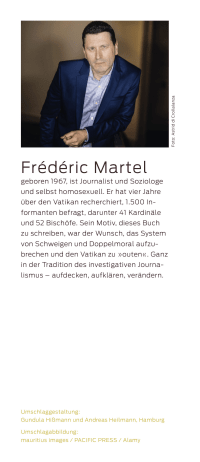 Zusatzmaterial KL 978 3 10 397483 6 hinten von Sodom: Macht, Homosexualität und Doppelmoral im Vatikan von Frédéric Martel