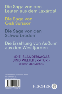 Zusatzmaterial 9783596904280 U4 von Isländersagas 2