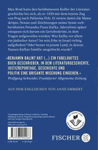 Zusatzmaterial 9783596904266 U4 von Kafkas letzter Prozess: Ein Nachlass und seine Geschichte von Benjamin Balint