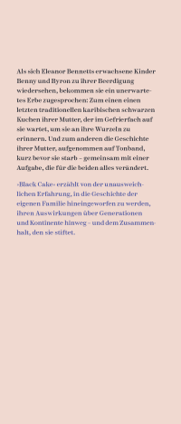 Zusatzmaterial KL 978 3 10 397621 2 vorne von Black Cake: Alles, was uns verbindet - Roman von Charmaine Wilkerson