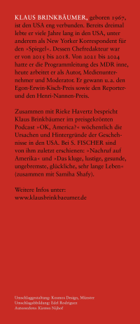 Zusatzmaterial KL 978 3 10 397733 2 hinten von Der amerikanische Albtraum: Faschismus made in USA von Klaus Brinkbäumer