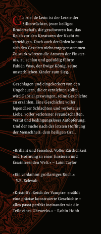 Zusatzmaterial KL 978 3 596 70040 0 vorne von Das Reich der Vampire: A Tale of Blood and Darkness von Jay Kristoff