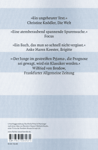 Zusatzmaterial 9783733507275 U4 von Der Junge im gestreiften Pyjama: Eine Fabel von John Boyne
