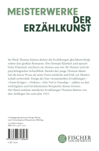 Zusatzmaterial 9783596713264 U4 von Frühe Erzählungen 1893-1912 von Thomas Mann