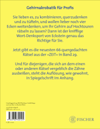 Zusatzmaterial 9783758700125 U4 von Eckstein - Um die Ecke gedacht 29: 66 Kreuzworträtsel aus der ZEIT von Eckstein