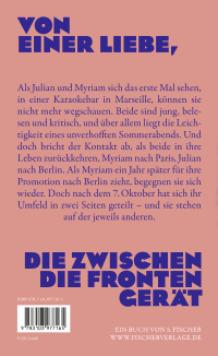 Zusatzmaterial 9783103977165 U4 von Blaue Romanze: Roman von Nora Haddada