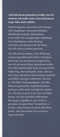 Zusatzmaterial KL 978 3 596 70021 9 vorne von In den Iran. Zu Fuß. Ohne Pass.: Auf der Suche nach meiner Mutter von Mehdi Maturi, Kerstin Greiner