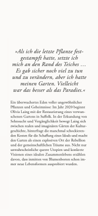 Zusatzmaterial KL 978 3 10 397649 6 vorne von Der Garten und die Zeit: Auf der Suche nach einem Paradies auf Erden von Olivia Laing