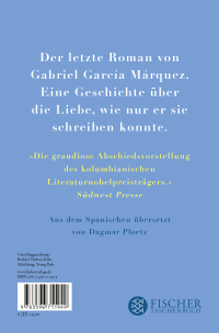 Zusatzmaterial 9783596711949 U4 von Wir sehen uns im August: Roman von Gabriel García Márquez