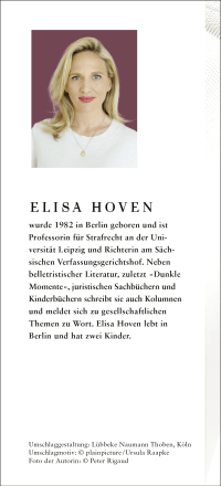 Zusatzmaterial KL 978 3 10 397751 6 hinten von Feine Risse: Roman von Elisa Hoven