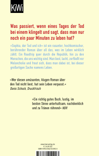 Zusatzmaterial 9783462010923 U4 von Sophia, der Tod und ich: Roman von Thees Uhlmann