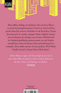 Zusatzmaterial 9783462008098 U4 von Wo ich wohne, ist der Mond ganz nah: Roman von Cho Nam-Joo
