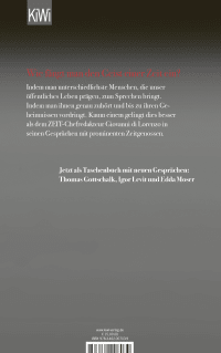 Zusatzmaterial 9783462007039 U4 von Vom Leben und anderen Zumutungen: Gespräche mit Zeitgenossen von Giovanni di Lorenzo
