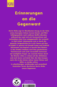Zusatzmaterial 9783462001921 U4 von Unser kompliziertes Leben von Moritz Rinke