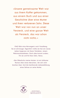 Zusatzmaterial 9783462002133 U4 von Der Silberfuchs meiner Mutter: Roman von Alois Hotschnig