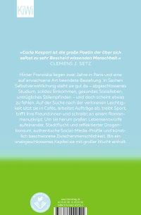 Zusatzmaterial 9783462002522 U4 von Freizeit: Roman von Carla Kaspari