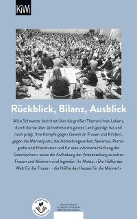 Zusatzmaterial 9783462002782 U4 von Life’s Work von Alice Schwarzer