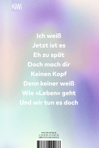 Zusatzmaterial 9783462004038 U4 von Liebe in Zeiten der Follower: Gedichte von Max Richard Leßmann