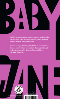 Zusatzmaterial 9783462004090 U4 von Baby Jane: Roman von Sofi Oksanen