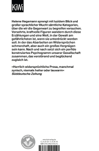 Zusatzmaterial 9783462005141 U4 von Schlachtensee: Stories von Helene Hegemann