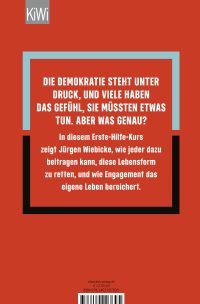 Zusatzmaterial 9783462007695 U4 von Erste Hilfe für Demokratie-Retter von Jürgen Wiebicke