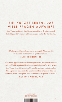 Zusatzmaterial 9783462007862 U4 von In My Brother’s Shadow von Uwe Timm