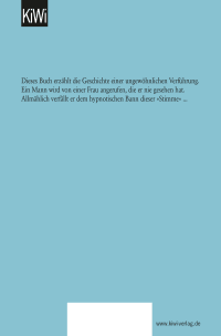 Zusatzmaterial 9783462022025 U4 von Die Sirene von Dieter Wellershoff