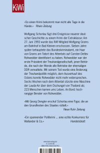 Zusatzmaterial 9783462034790 U4 von Die blaue Liste: Denglers erster Fall von Wolfgang Schorlau