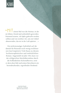 Zusatzmaterial 9783462037999 U4 von Liebe und Tod auf Bali: Roman von Vicki Baum