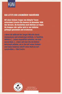 Zusatzmaterial 9783462040395 U4 von Bolivianisches Tagebuch: Vollständige und erweiterte Neuausgabe von Ernesto Che Guevara