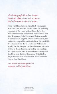 Zusatzmaterial 9783462050813 U4 von Where We Are at Home: Die Geschichte meiner verschwundenen Familie von Maxim Leo