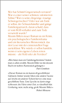 Zusatzmaterial 9783462050868 U4 von Six Suitcases: Roman von Maxim Biller